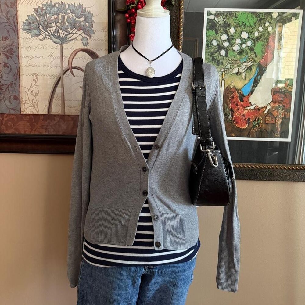 American-eagle Women's Grey Cardigan